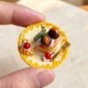 Handmade Miniature Dessert - Cozy Autumn Chestnut Waffle (Non-Edible)
