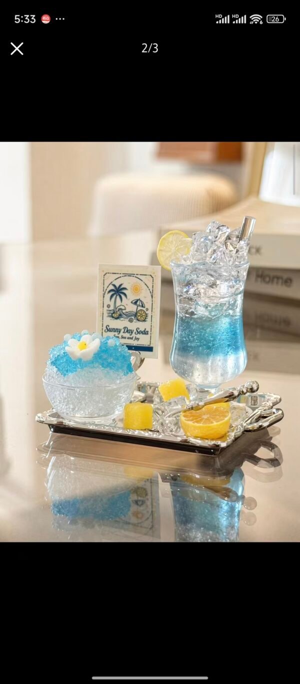 Pastel Whisper Sparkling Soda & Shaved Ice Set (Non-Edible)