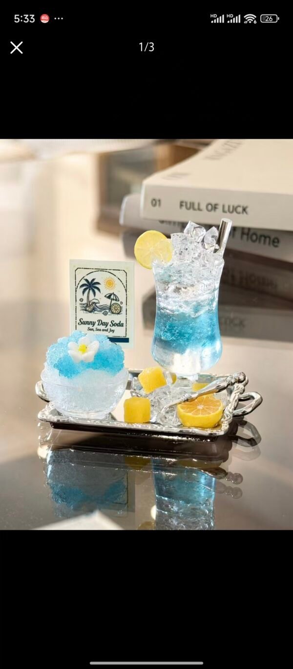 Pastel Whisper Sparkling Soda & Shaved Ice Set (Non-Edible)